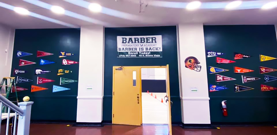 Barber Gym Entrance